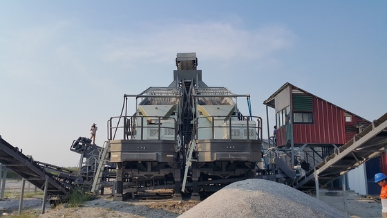 移動式コンクリート ブロックの粉砕機の銅山の鉄鋼130 TPHのセメントの粉砕機機械