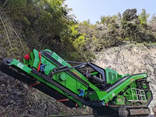 279Kw 230のt/hの採鉱の押しつぶし、選別植物の携帯用顎の石の粉砕機